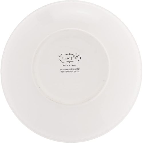  Mud Pie Farmhouse Serving Bowl, White