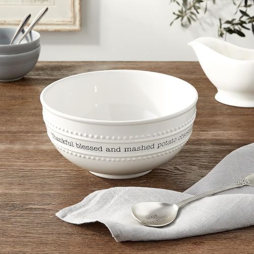  Mud Pie Farmhouse Serving Bowl, White