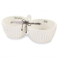 Mud Pie Ceramic Double Dip Set of 2