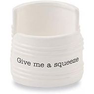 Mud Pie Give Me A Squeeze Sponge Caddy, 3 x 3, White