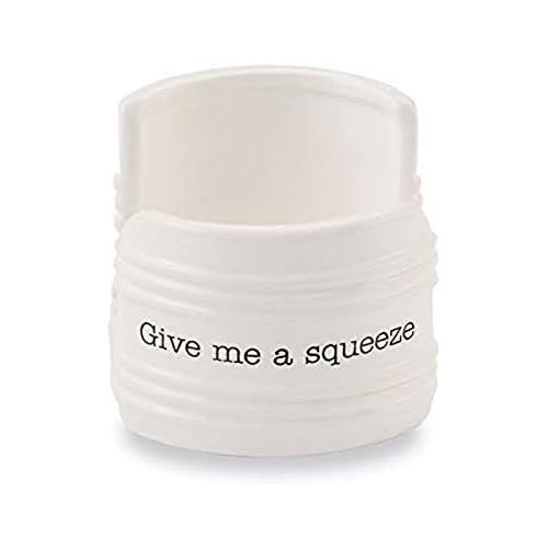  Mud Pie Give Me A Squeeze Sponge Caddy, 3 x 3, White