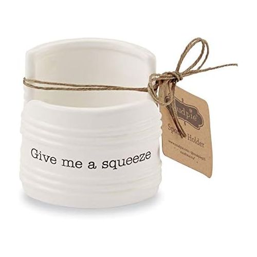  Mud Pie Give Me A Squeeze Sponge Caddy, 3 x 3, White