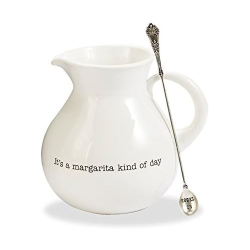  Mud Pie Margarita Pitcher, White