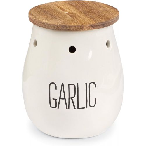  Mud Pie Garlic Keepers (White)