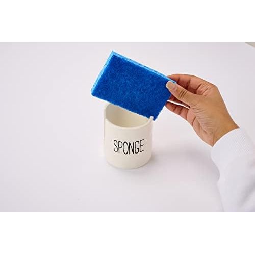  Mud Pie Kitchen Dish Sponge Holder Caddy, Off White