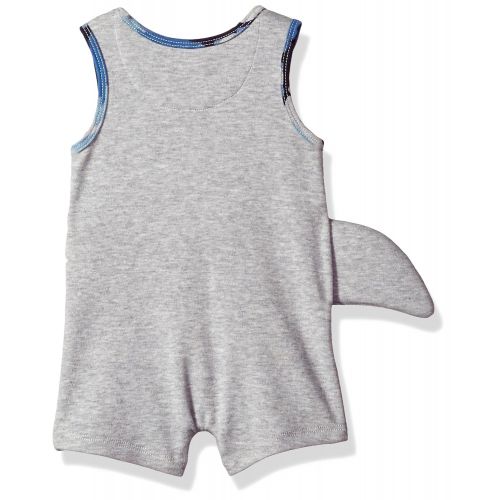  Mud Pie Baby Boys Shark Sleevless Romper Shortall Playwear