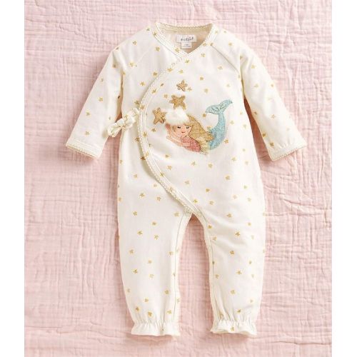  Mud Pie Mermaid Kimono Sleeper, 0-3 Months