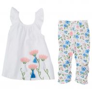 Mud Pie Baby Girls Floral Tunic and Capris (Infant/Toddler)