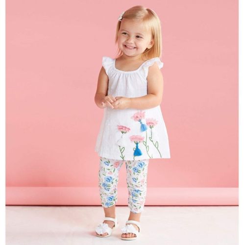  Mud Pie Baby Girls Floral Tunic and Capris (Infant/Toddler)