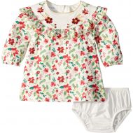 Mud Pie Womens Merry Floral Ruffle Dress (Infant)