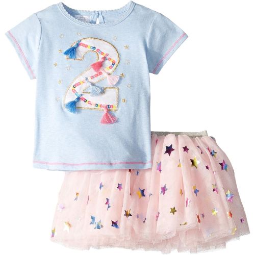  Mud Pie Baby Girls Two Birthday Skirt Set (Toddler)