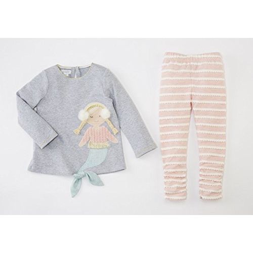  Mud Pie Womens Mermaid Tunic and Leggings Two-Piece Set (Infant/Toddler)