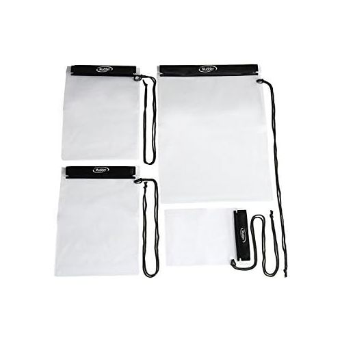  [아마존베스트]Mudder Waterproof Pouch Waterproof Bag for Card iPad Camera and Mobile Phone Pack of 4