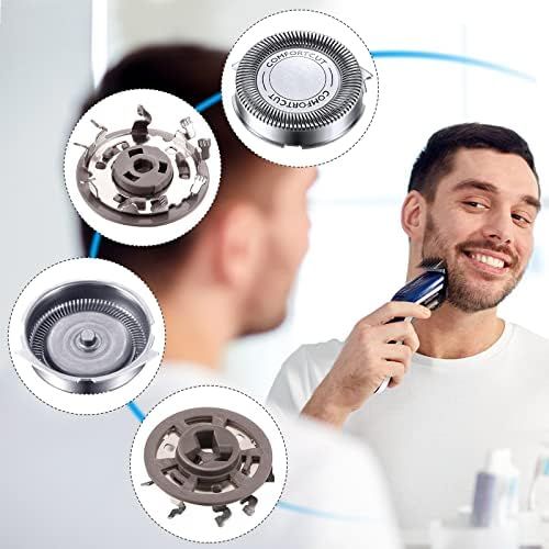  Mudder SH30 / 50 / 52 Razor Replacement Heads Compatible with Electric Shaver Series 1000, 2000, 3000, 5000 and Model AT8xx/ AT7xx/ PT8xx with Sharpener Blade, Not Original (9 Pieces)