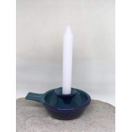 MudnessCeramics Ceramic Candlestick / Handmade Pottery