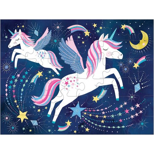  Mudpuppy Unicorn Magic to Go Puzzle, 36 Pieces, Ages 3+, Travel Friendly Bag, Made with Safe, Non Toxic Materials, Multicolor (735356947)