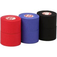 Mueller Athletic Tape Sports Tape, Red, Blue. Black 6 rolls