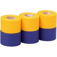 Mueller Athletic Tape Sports Tape, Gold and Blue 6 rolls