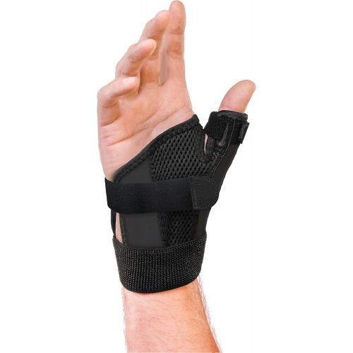  Mueller Reversible Thumb Stabilizer, Black, One Size Fits Most | Stabilizing Thumb Brace