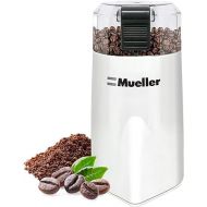 Mueller Austria HyperGrind Precision Electric Spice/Coffee Grinder Mill with Large Grinding Capacity and HD Motor also for Spices, Herbs, Nuts, Grains, White