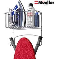 [아마존베스트]Mueller Austria Mueller Ironing Board Hanger Wall Mount with Large Storage Basket and Hooks. Organizer for Laundry Rooms, Heat - Resistant, Holds Iron, Ironing Board and Spray Bottles