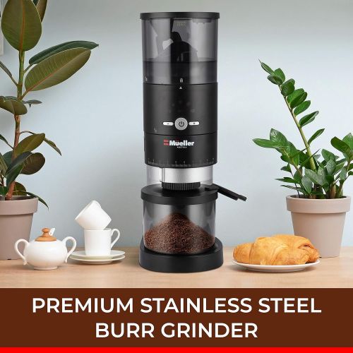  Mueller Austria Mueller Ultra-Grind Conical Burr Grinder Professional Series, Innovative Detachable PowderBlock Grinding Chamber for Easy Cleaning and 40mm Hardened Gears for Long Life