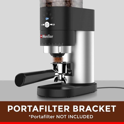  Mueller Austria Mueller Ultra-Grind Conical Burr Grinder Professional Series, Innovative Detachable PowderBlock Grinding Chamber for Easy Cleaning and 40mm Hardened Gears for Long Life