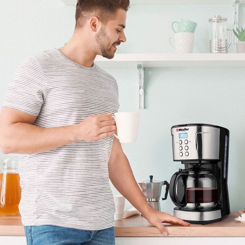  Mueller Austria Mueller Ultra Coffee Maker, Programmable 12-Cup Machine, Multiple Brew Strength, Keep Warm