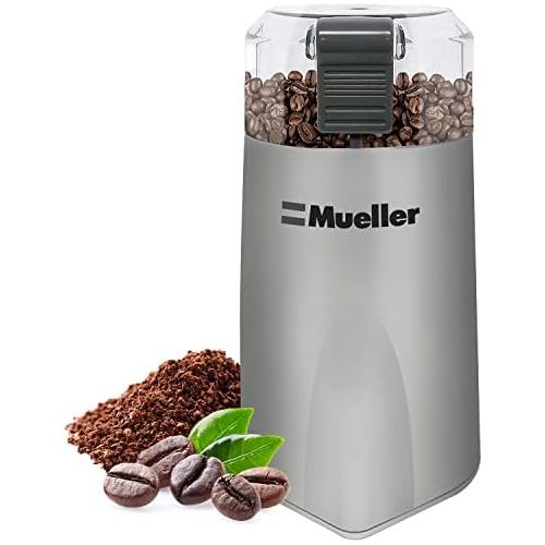  Mueller Austria Mueller HyperGrind Precision Electric Spice/Coffee Grinder Mill with Large Grinding Capacity and Powerful Motor also for Spices, Herbs, Nuts, Grains, Grey