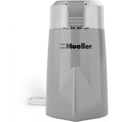  Mueller Austria Mueller HyperGrind Precision Electric Spice/Coffee Grinder Mill with Large Grinding Capacity and Powerful Motor also for Spices, Herbs, Nuts, Grains, Grey