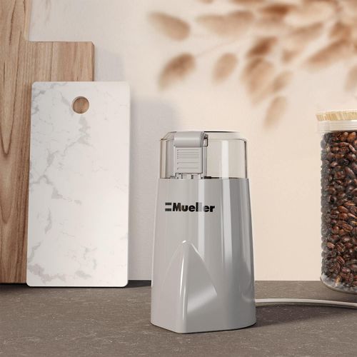  Mueller Austria Mueller HyperGrind Precision Electric Spice/Coffee Grinder Mill with Large Grinding Capacity and Powerful Motor also for Spices, Herbs, Nuts, Grains, Grey