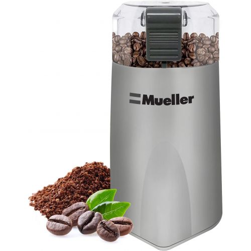  Mueller Austria Mueller HyperGrind Precision Electric Spice/Coffee Grinder Mill with Large Grinding Capacity and Powerful Motor also for Spices, Herbs, Nuts, Grains, Grey