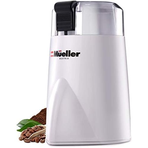  [아마존베스트]Mueller Austria HyperGrind Precision Electric Spice/Coffee Grinder Mill with Large Grinding Capacity and HD Motor also for Spices, Herbs, Nuts, Grains, White