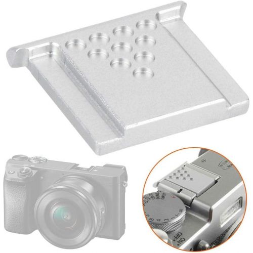  Mugast Hot Shoe Protective Cover, Hot Shoe Protector Cap for Canon for Nikon, for Fujifilm, for Olympus, for Pentax Camera (Silver)