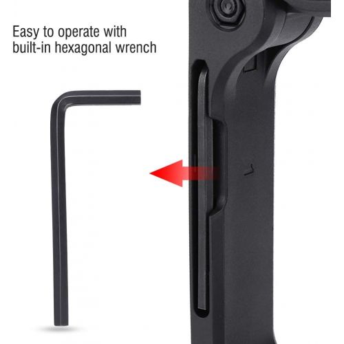  Mugast U-Grip Handle Stabilizer,Portable Foldable Video Filming Camera Handheld Stabilizing Grip Rig with Built-in Hexagon Wrench,1/4 Inch Thread Groove,for DSLR/Digital Video Cameras