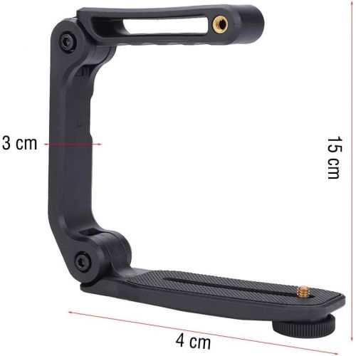  Mugast U-Grip Handle Stabilizer,Portable Foldable Video Filming Camera Handheld Stabilizing Grip Rig with Built-in Hexagon Wrench,1/4 Inch Thread Groove,for DSLR/Digital Video Cameras