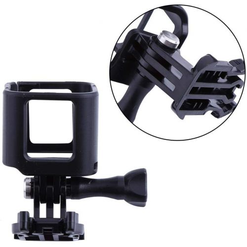  Mugast Protective Case Shell Frame Housing for Gopro Hero 4 Session,Portable ABS Adjust 180 Degree Protective Case Cover with Screw,Foundation Base.