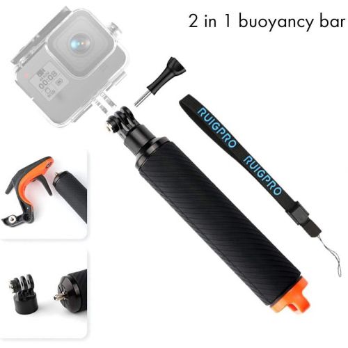  Mugast Camera Floating Handle, Waterproof Handheld Floating Hand Grip Portable Camera Grip Bobber for GoPro Motion Camera for Diving, Snorkeling, etc