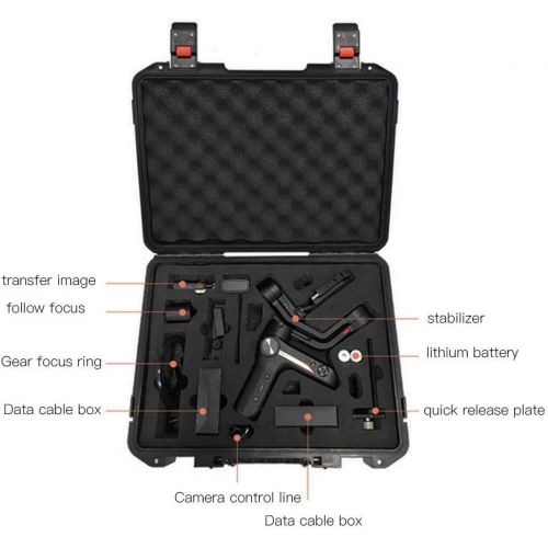  Mugast Stabilizer Storage Bag, Anti-Explosion Hand-held Ballhead Stabilizer Carrying Case Waterproof ABS Storage Bag for ZHIYUN Weebill S