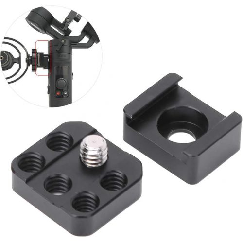  Mugast Mirrorless Camera Three-axis Stabilizer Accessory, Light Microphone Expansion Board with Hot Shoe and 1/4 inches Screw for ZHIYUN M2