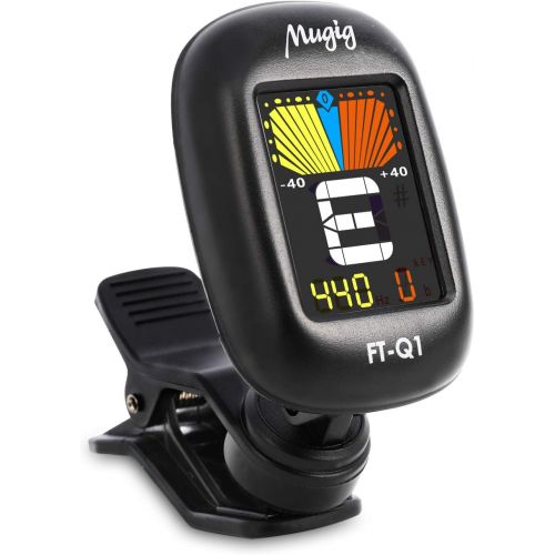  [아마존베스트]Mugig Clip-On Tuner, for Guitar, Bass, Violin, Ukulele, Chromatic Instruments