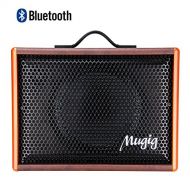 Mugig Guitar Amplifier - Rechargeable Speaker Works with Guitar (Acoustic and Electric), Voice, Karaoke (25W)