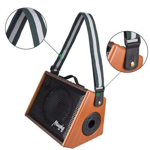  Mugig Guitar Amplifier - Rechargeable Speaker Works with Guitar (Acoustic and Electric), Voice, Karaoke (25W)