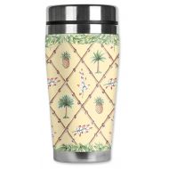 Mugzie MAX - 20-Ounce Stainless Steel Travel Mug with Insulated Wetsuit Cover - Bahama Pineapple