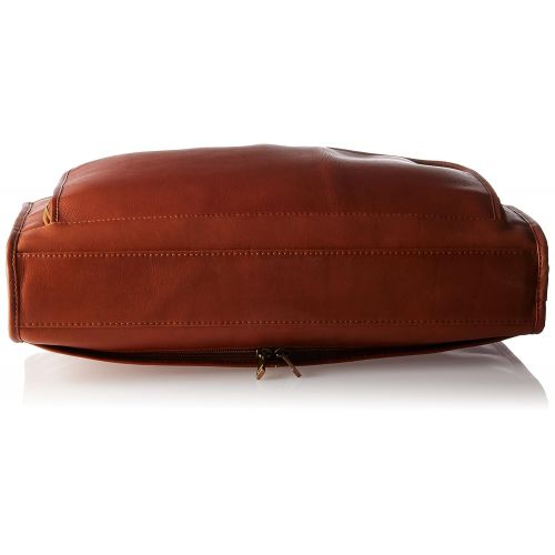  Muiska Leather Top-zip 17 Inch Laptop Briefcase In Black Laptop Briefcase