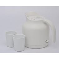 Muji MUJI Electric Kettle Jug White designed by Naoto Fukasawa MJ_EK5A 100V and Ceramic Cup