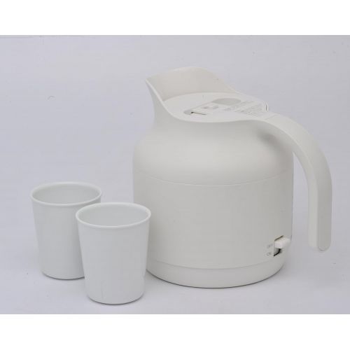  Muji MUJI Electric Kettle Jug White designed by Naoto Fukasawa MJ_EK5A 100V and Ceramic Cup