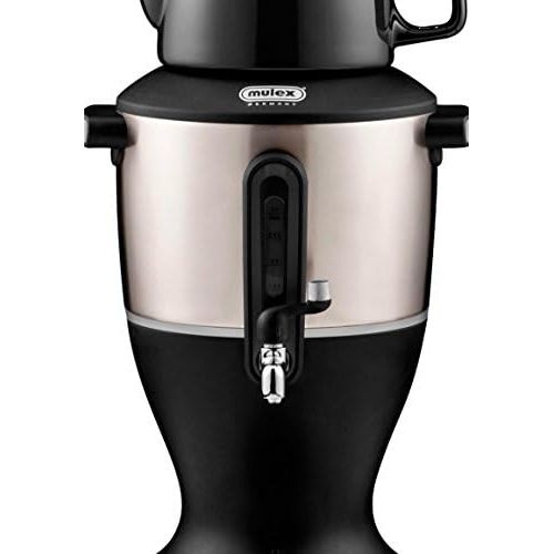  Mulex 290086 Tee Samowar 3 Liter, schwarz