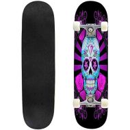 Mulluspa Classic Concave Skateboard All You Need is Love Longboard Maple Deck Extreme Sports and Outdoors Double Kick Trick for Beginners and Professionals