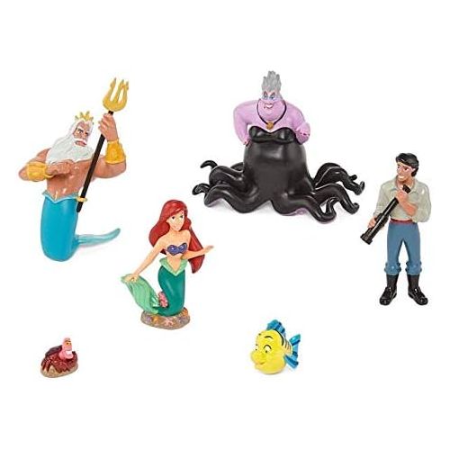  Multi Disney 6 Piece The Little Mermaid Figurine Play Set